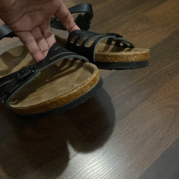 NWOT Birkenstock Soft Footbed Black Bali Sandals Size 41 - Picture 5 of 13